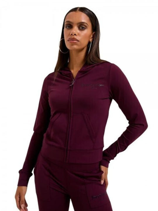 Juicy Couture Γυναικεία Ζακέτα Φούτερ με Κουκού...