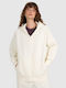 Women's Sweatshirt Jacket Hooded Crem