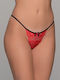 Дамско Прашка 2Pack с дантела Red