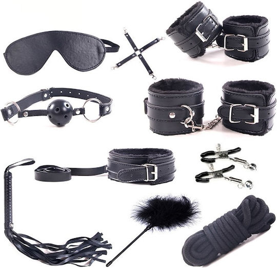 Ophelia's Dream BDSM Kit σε Μαύρο Χρώμα 10τμχ