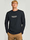 Langarm Herrenbluse Schwarz FBM012-003-07-Schwarz