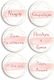 Bachelor Badges Geometric Design 6 Pieces 5cm P25964 Bal-p25964-team-bride