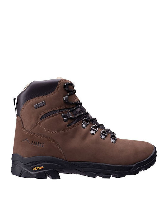 Elbrus Men's Hiking Boots Waterproof Brown