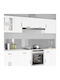vidaXL Rectangular Glass Back Open Gray 120x40cm 3415503 2 Pieces