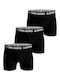 Herren Boxershorts Schwarz 3Packung