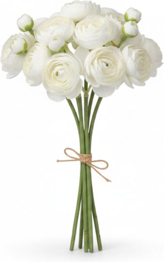 Mini White Buttercup Bouquet 12cm