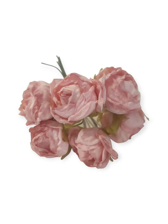 Set Mini Roses 3cm Dark Rotten Apple 6 Pieces