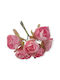 Set Mini Pink Roses 3cm 6 Pieces