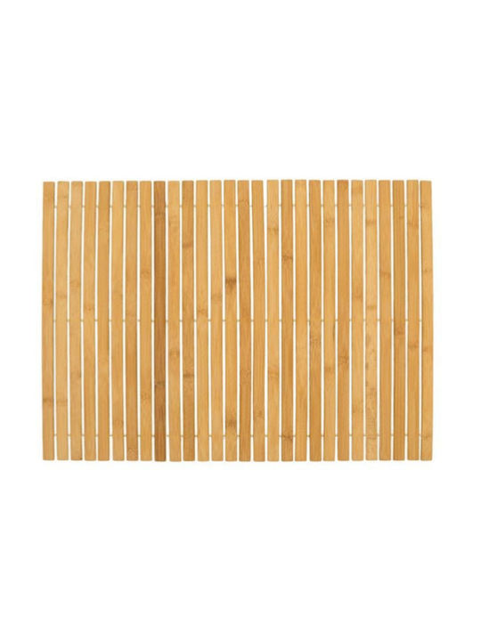 Bath Mat Wooden XS6266T44 Natural Color 70x50cm