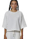 Women's Crop Top Cotton White