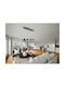 Onice Adjustable Pendant Light Black 21x21cm