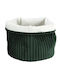 Kaemingk Декоративна кошница Текстил Green 20x20x15бр