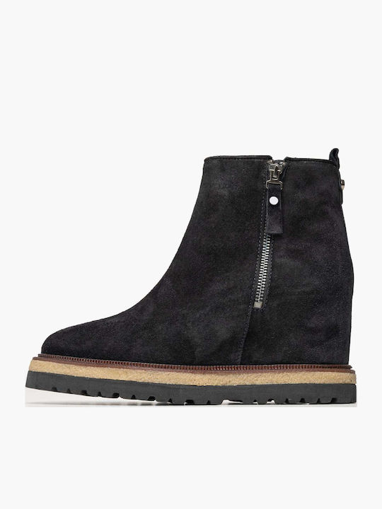 Alpe Leather Women's Ankle Boots Black