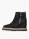 Leather Women's Ankle Boots Black