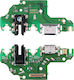 Huawei P40 Lite Type C Charging Connector Circuit Board + Audio Jack + Antenna Contact + 3p Microphone