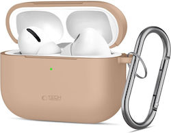 Tech-Protect Silicone Hook Hülle Silikon mit Haken in Beige Farbe für Apple AirPods Pro