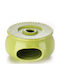 Madras Candle Holder suitable for Tealights Porcelain in Green Color 1pcs
