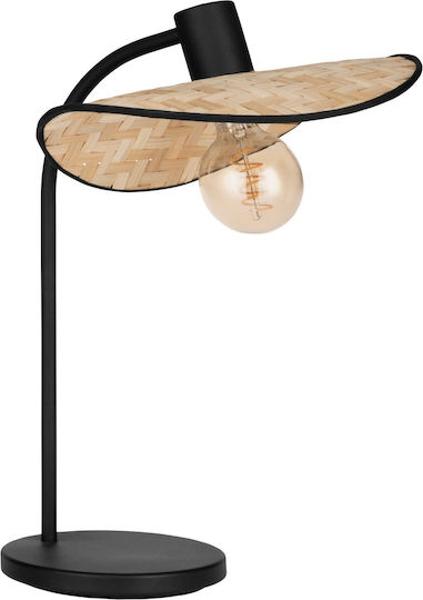 Eglo Table Lamp with Black Shade and Base
