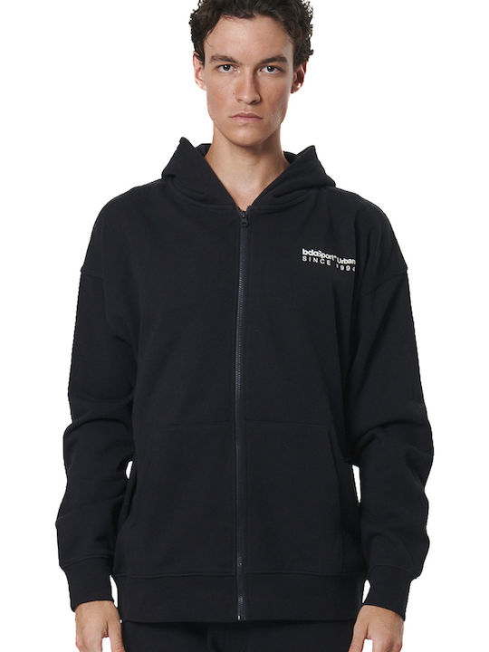 Black Hoodie Cardigan