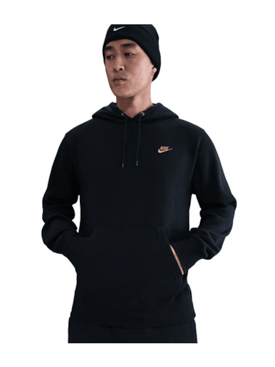 Nike Club Sweatshirt mit Kapuze Schwarz