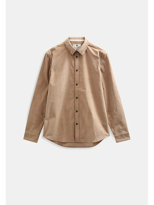 Anerkjendt Long-sleeved Corduroy Shirt Beige