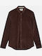 Long-sleeved Corduroy Shirt Mulch