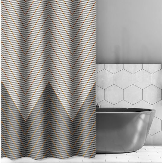 Guy Laroche Canyon Duschvorhang Stoff 180x185cm Anthracite