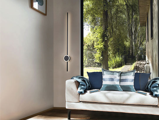 Online Modern Lamp Wall with Integrated LED and Warm White Light Black 13x7cm