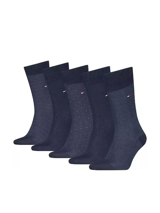 Tommy Hilfiger Men's Solid Color Socks Blue 5Pack