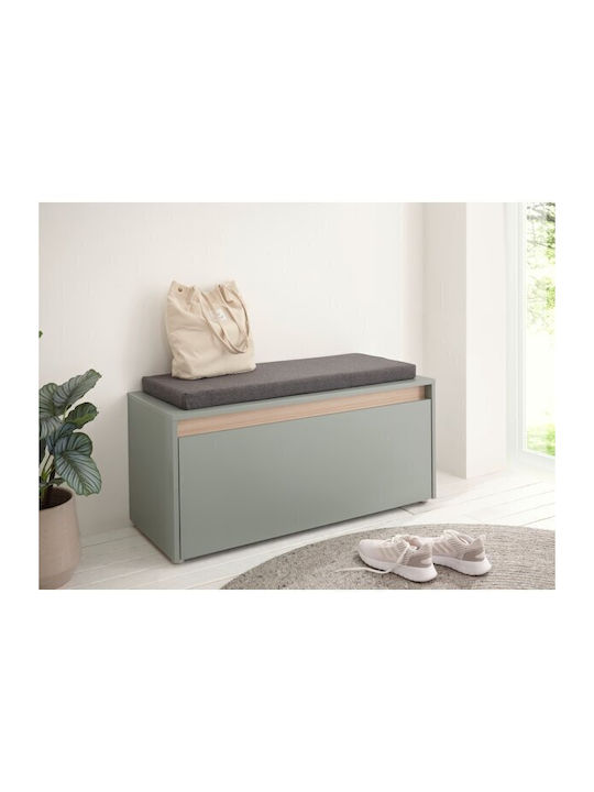Elbsori 164 Eingangsmöbel mit Schuhschrank & Bank Green 100x40x50cm