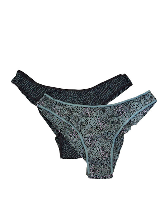 Walk Bamboo Damen Brasilien 2Pack Black/petrol