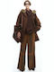 Damen Parka Jacke für Winter Brown