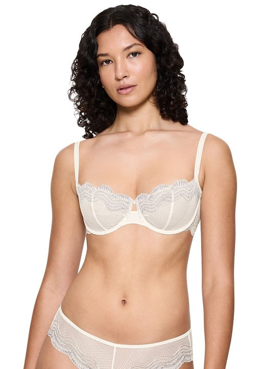 Triumph Glam Balconette Λευκό Σουτιέν χωρίς Ενί...
