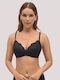 Bra with Light Padding without Underwire Black
