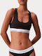Women's Sports Bra without Padding Black/ashford Gray