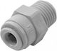 Quick Connector Straight Coupling 1/4" Tube Male Thread 1/2" Dmfit