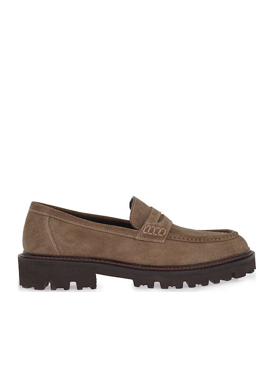 Men's Suede Loafers Brown
