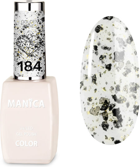 Manica Glossy Βερνίκι Νυχιών Μακράς Διαρκείας Golden Ashes 184 10ml