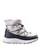 Synthetic Leather Snow Boots with Rubber Pink