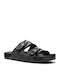 Byers Signature Logo Women's Flat Sandals Flatforms Black