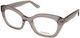 Guess Γυναικείος Κοκκάλινος Σκελετός Cat Eye Μπ...