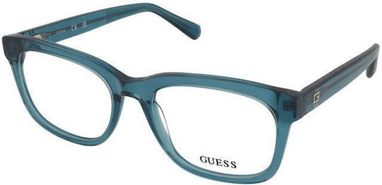 Guess Damen Acetat Brillengestell Türkis GU50251 087