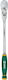 Sata Dublu Chei cu clichet Reglabil 72 Dinti cu Patrat 3/8" Lungime 17.5cm.