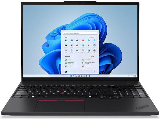 Lenovo ThinkPad T16 Gen 4 (Intel) 16" IPS FHD+ (Ultra 7-255U/64GB/1TB SSD/W11 Pro) (Международна английска клавиатура)