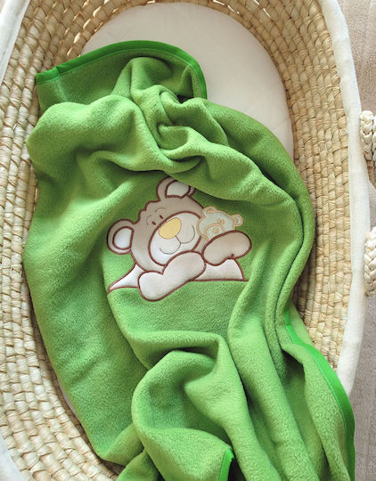 My Sweet Baby Blanket Fleece Green