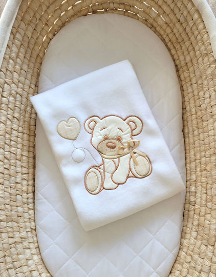 My Sweet Baby Κουβέρτα Fleece Λευκή