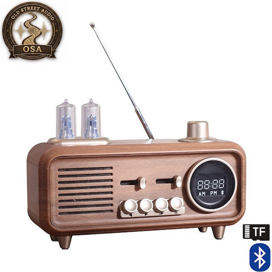 Old Street Audio AS32 Vintage Retro cu Bluetooth și USB Maro