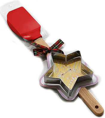 General Trade Set 2 Bucăți Spatule din Silicon 33.5 cm Decupator 10 cm Stea