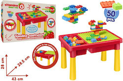 Globo Construction Table За Възраст 2+ Години 58 Бройки