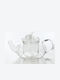 Madras Ts-600 Leaf Teapot with Filter Glass Transparent 600ml